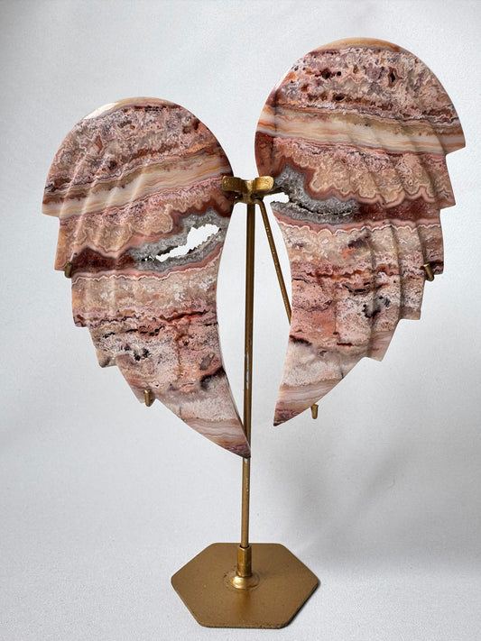Crazy Lace Agate Angel Wings