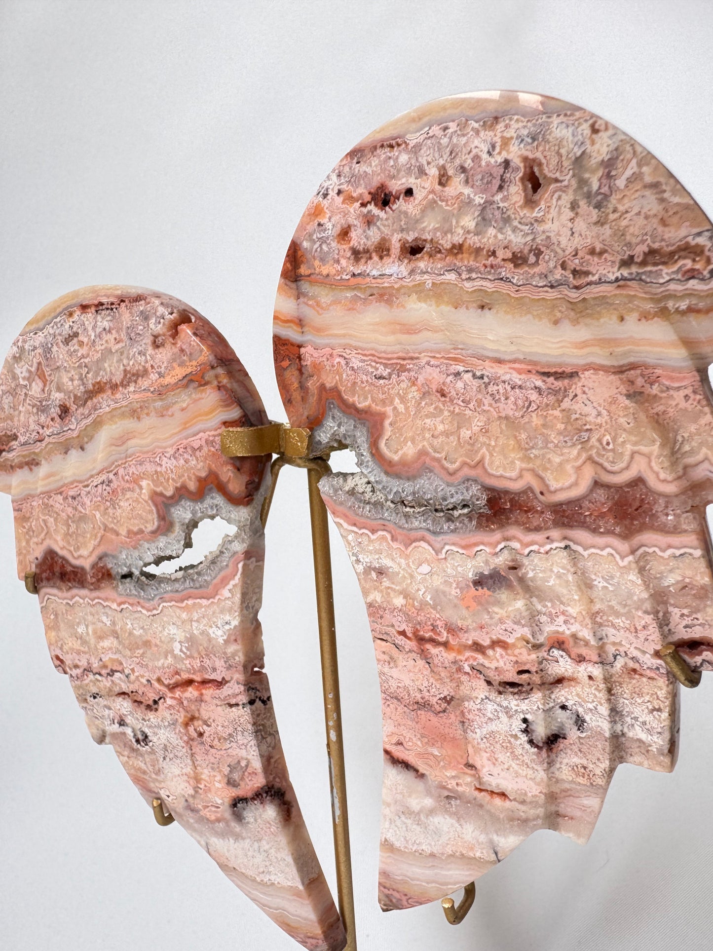 Crazy Lace Agate Angel Wings