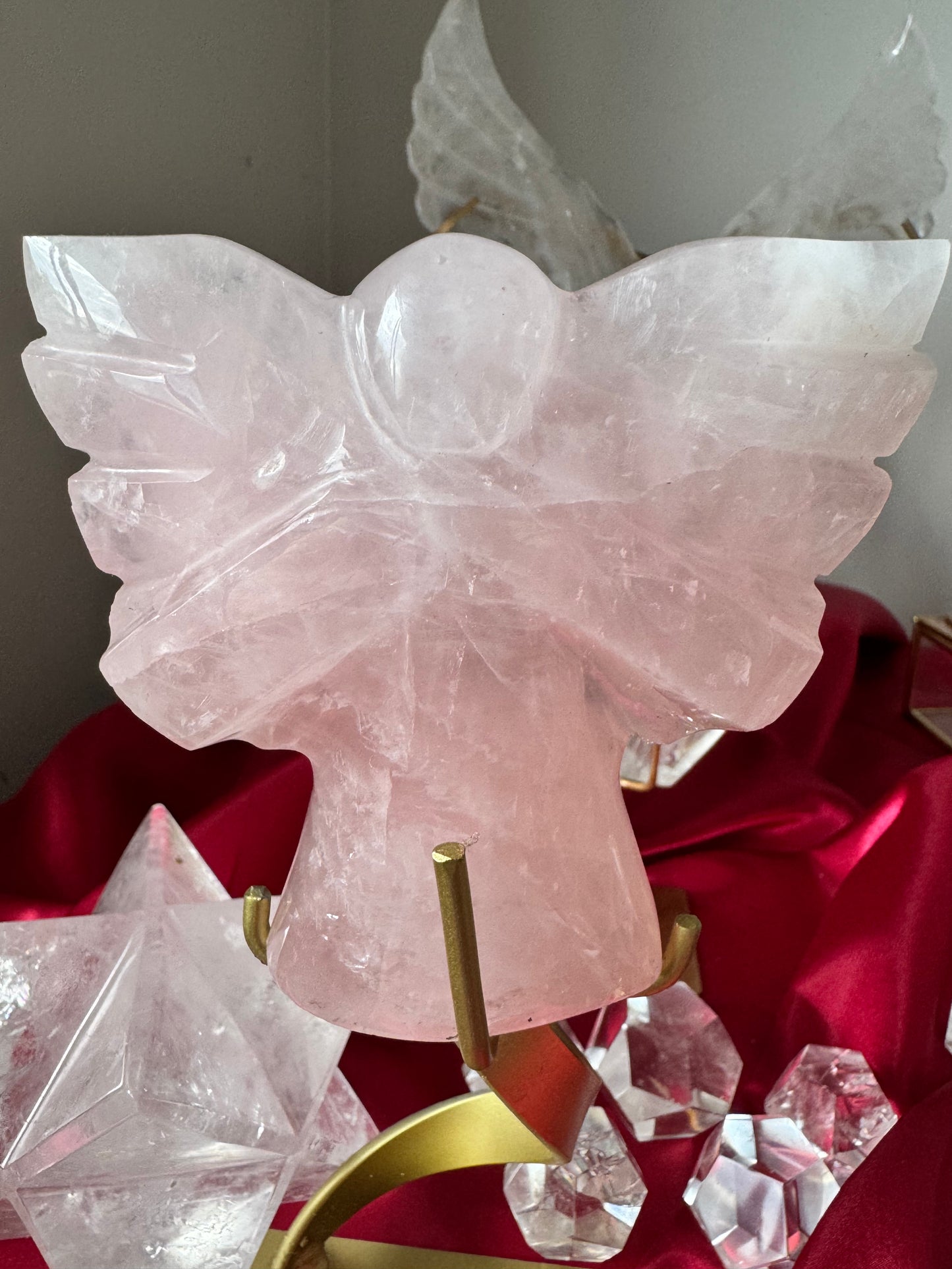 Celestial Rose Quartz Angel