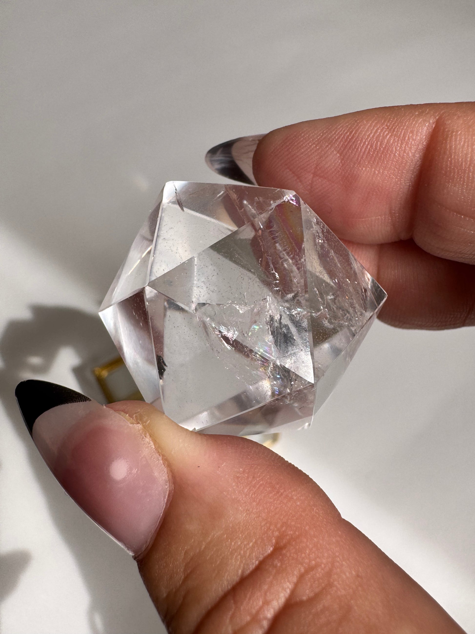 Sacred Geometry Lemurian Quartz Icosahedron