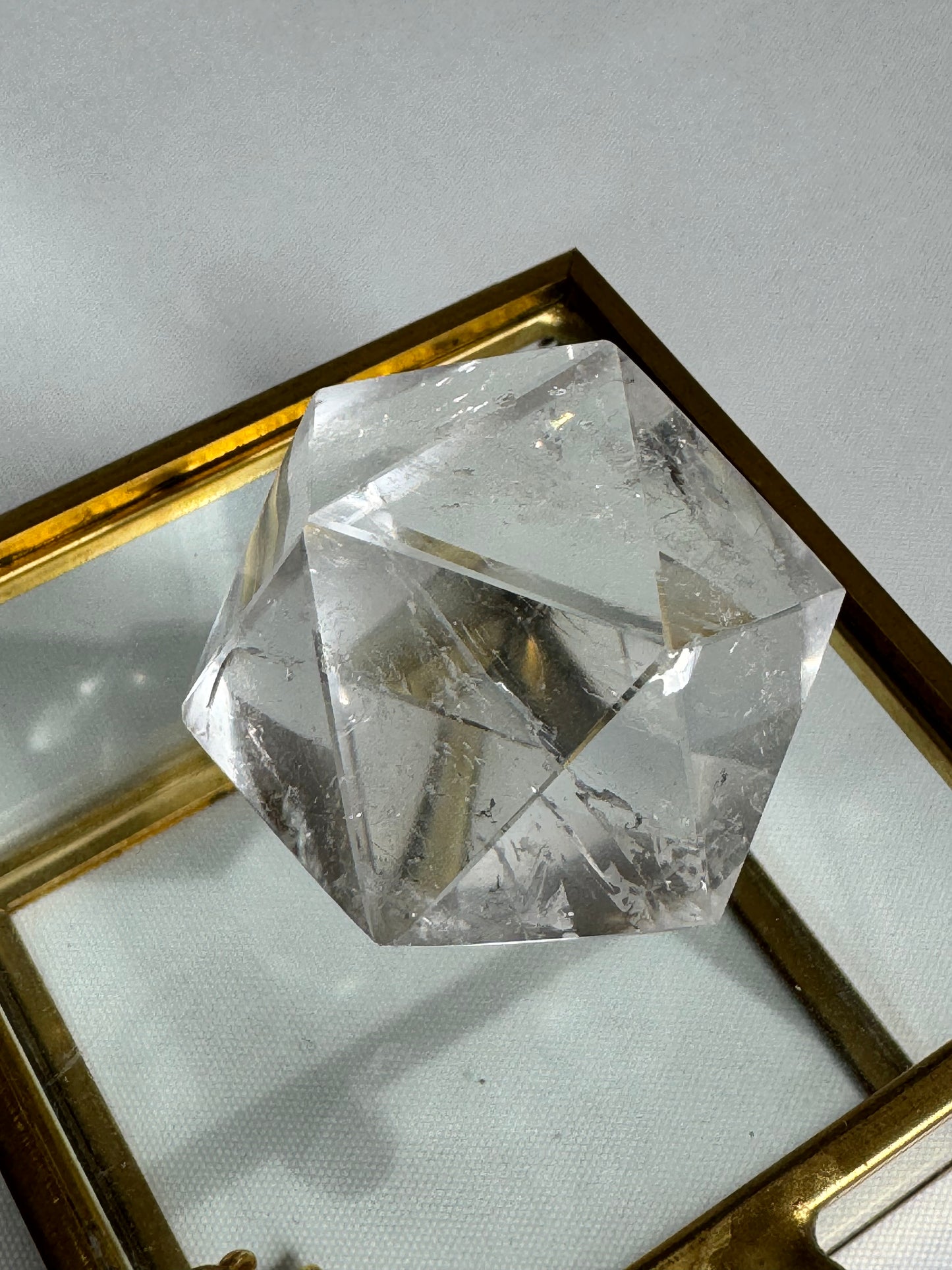 Sacred Geometry Lemurian Quartz Icosahedron