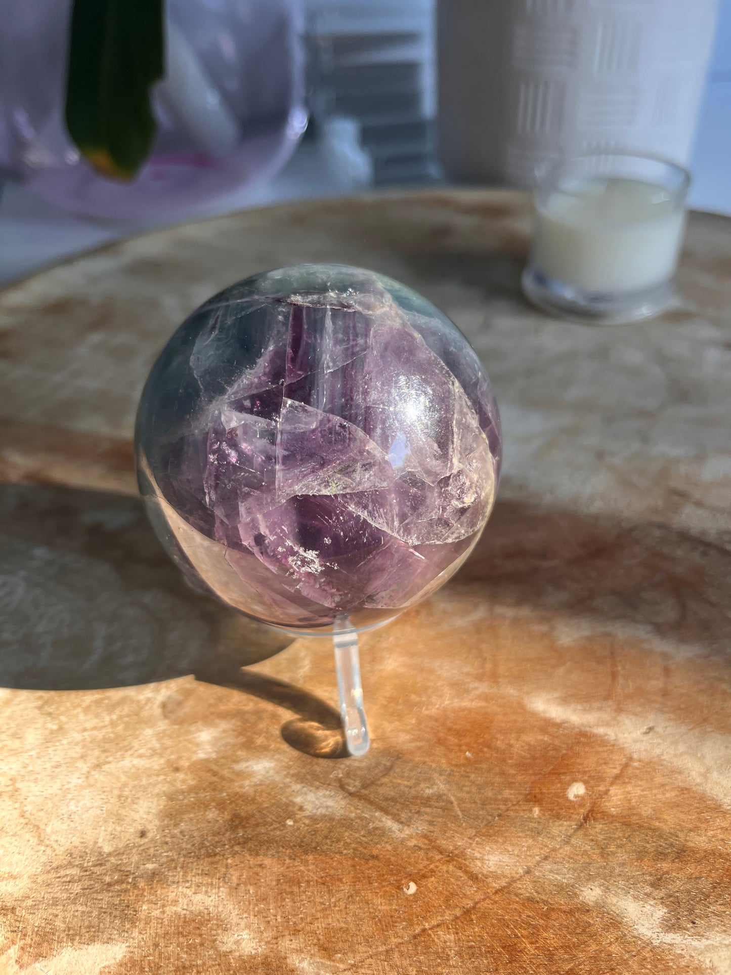 Rainbow Fluorite Sphere