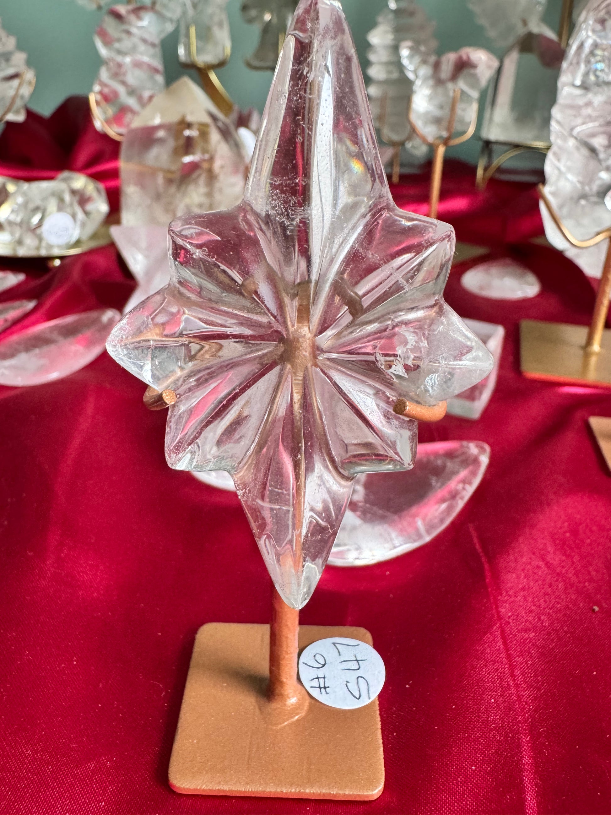 Lemurian Quartz Star on stand - Cosmic Energy & Wisdom