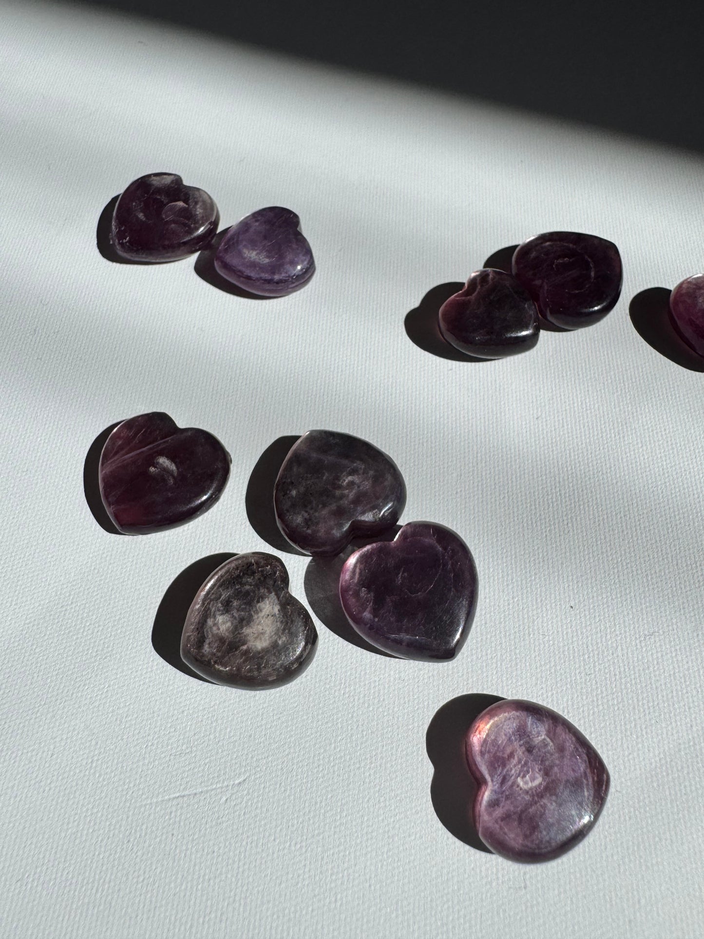 Lepidolite Mini Hearts