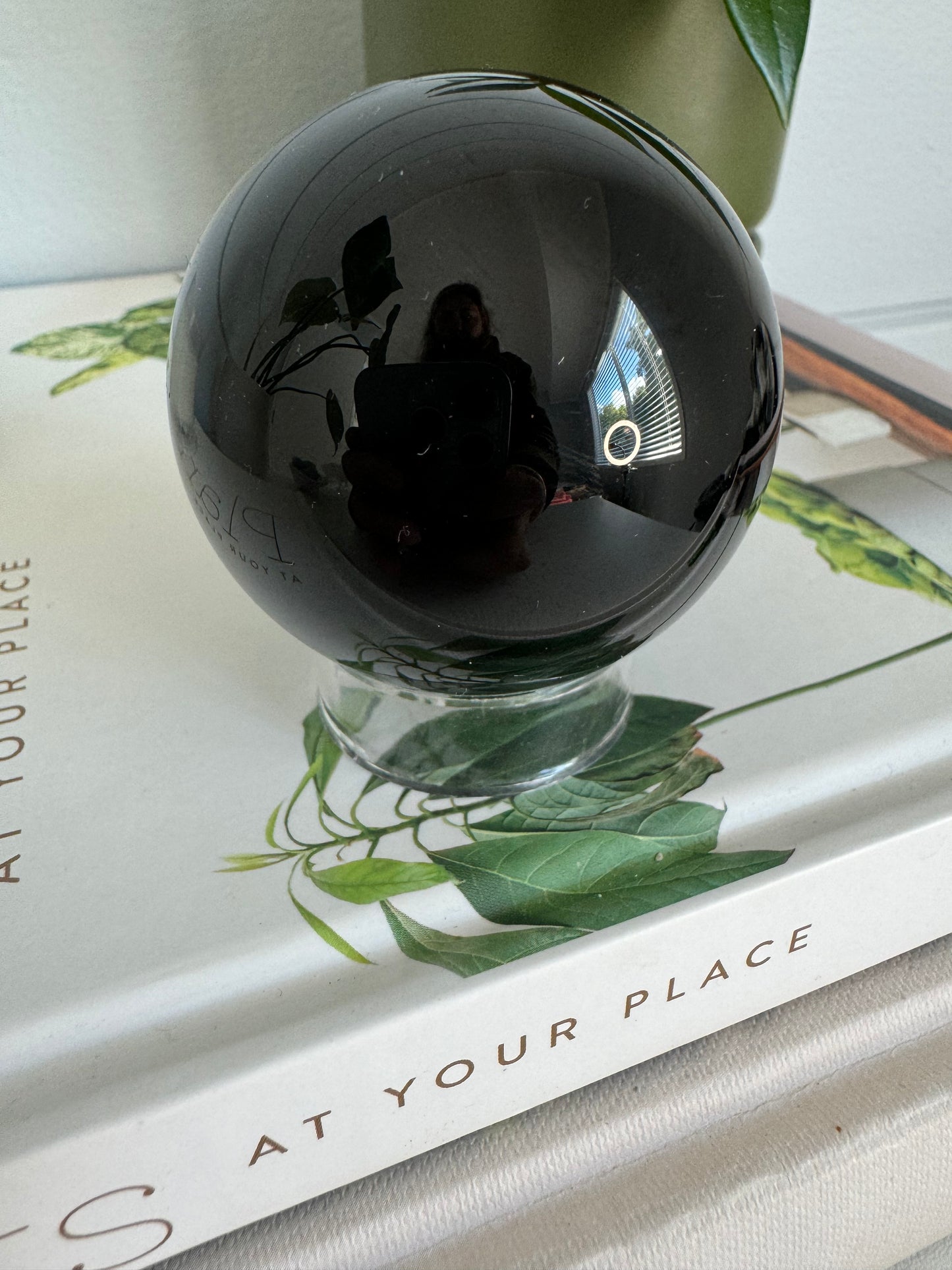 Black Obsidian Sphere