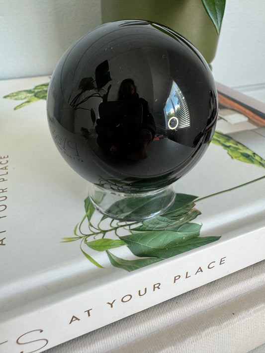 Black Obsidian Sphere