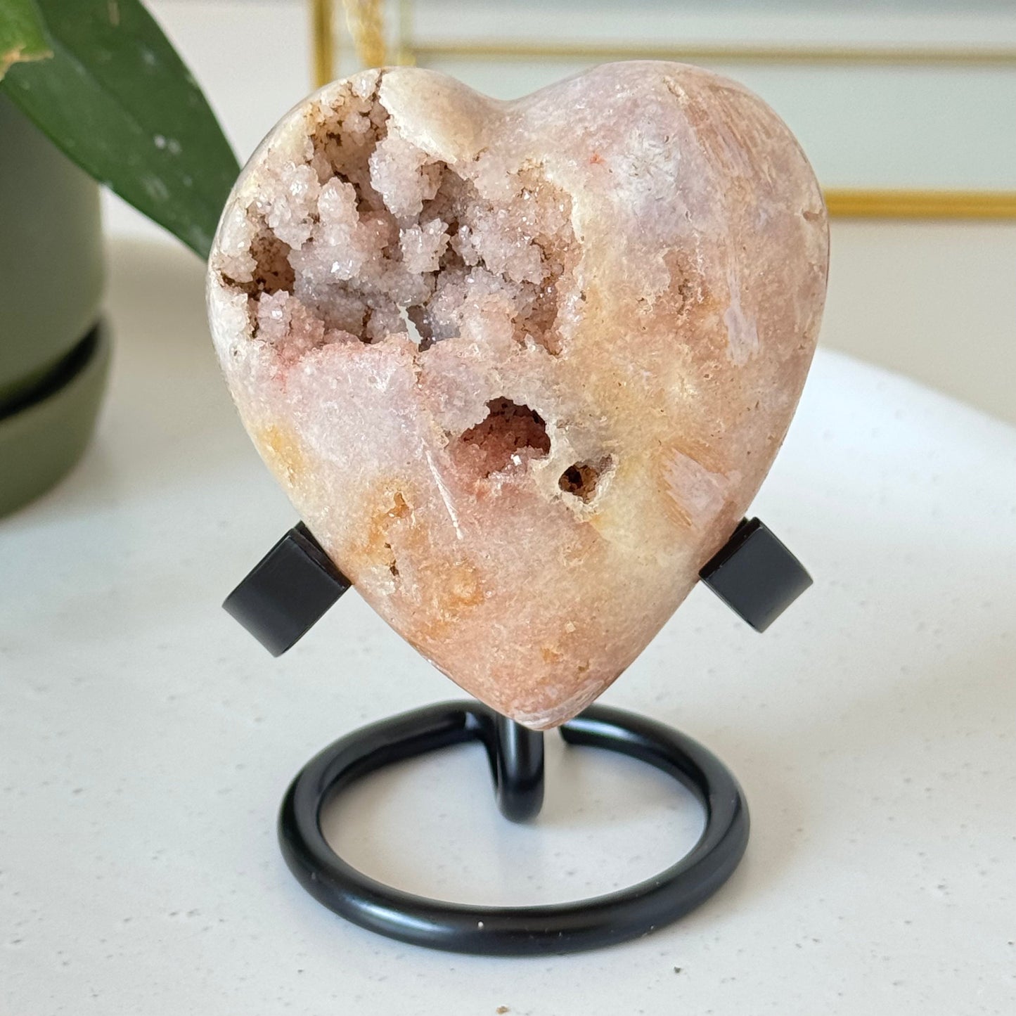 Pink Amethyst Heart #2