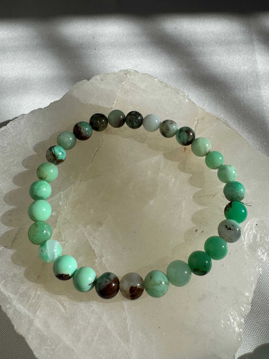 Chrysoprase crystal bracelet for heart healing | Best Crystal Bracelets NZ