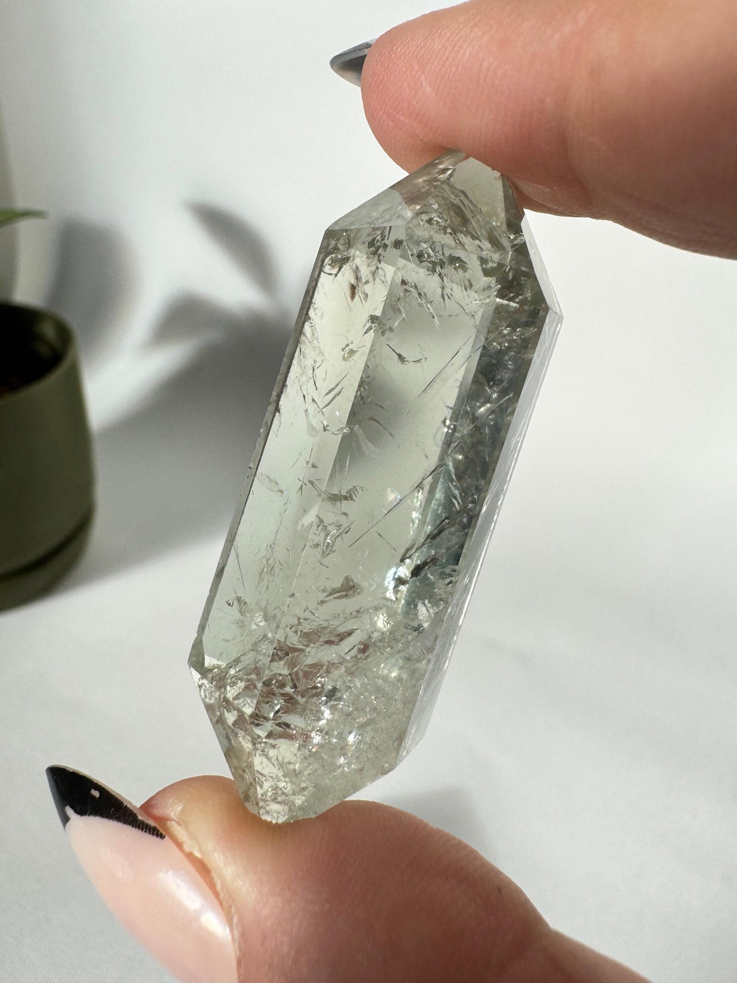 Prasiolite Crystal Dt Points