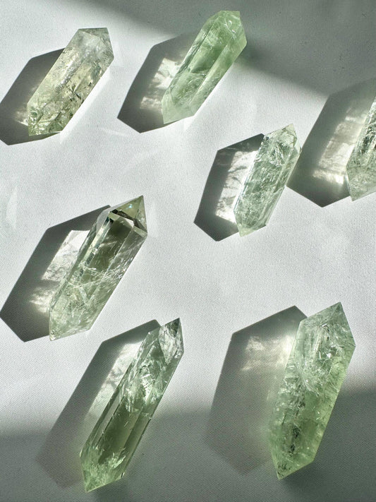 Prasiolite Crystal DT Points
