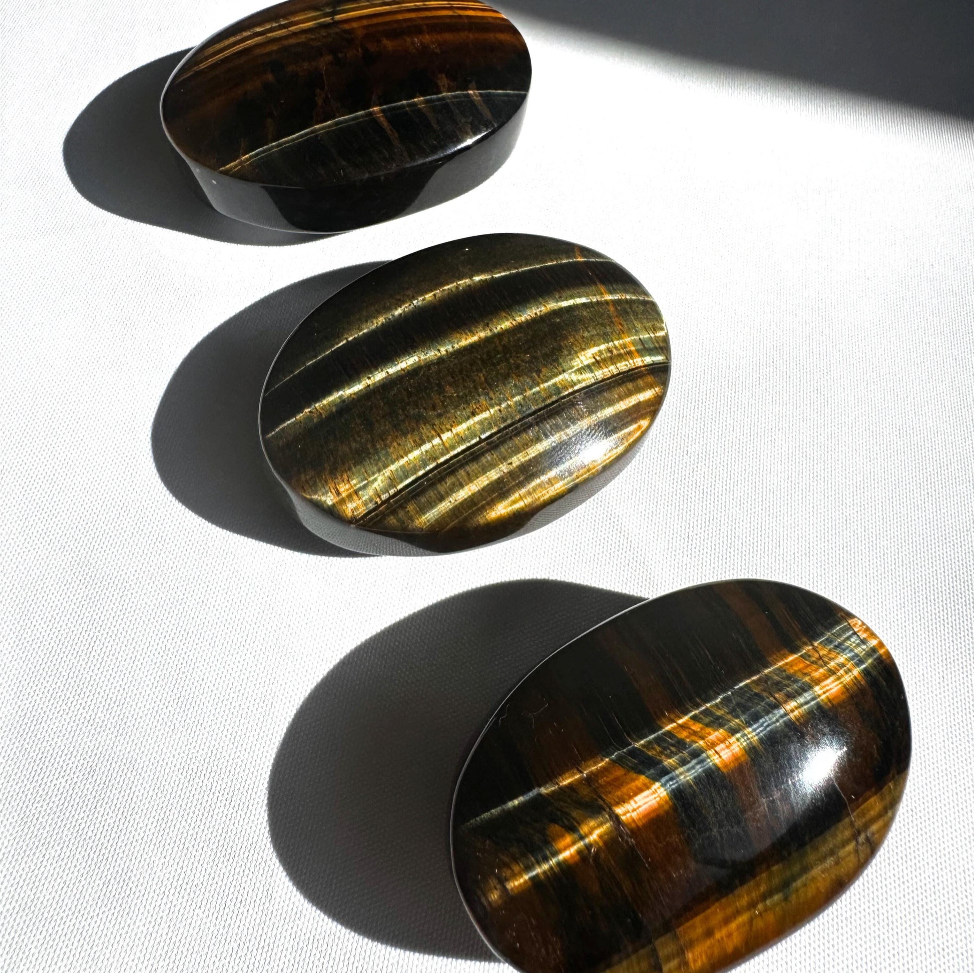 Blue Tigers Eye Palmstone | Bespoke Crystals NZ