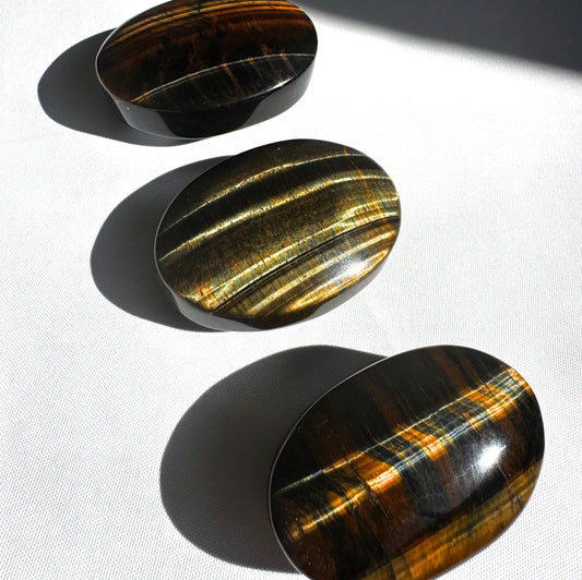 Blue Tigers Eye Palmstone | Bespoke Crystals NZ