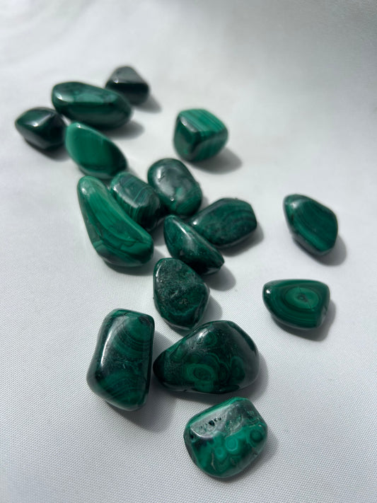 Malachite Crystal Tumble Stones | Bespoke Crystals