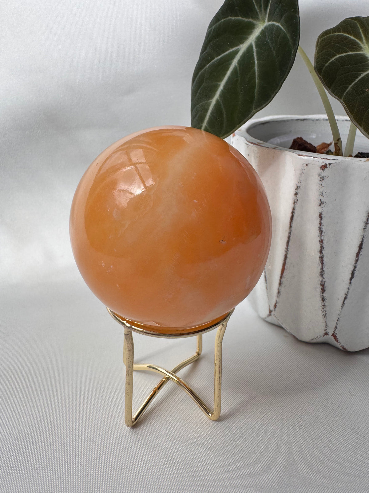 Orange Calcite Sphere
