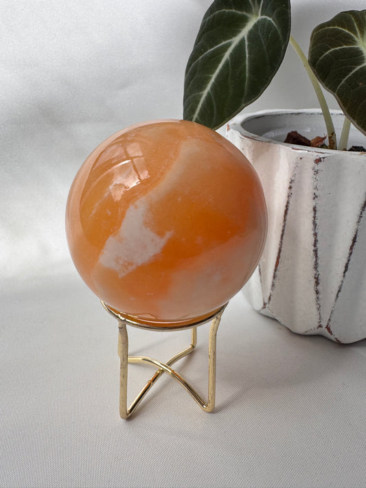 Orange Calcite Sphere