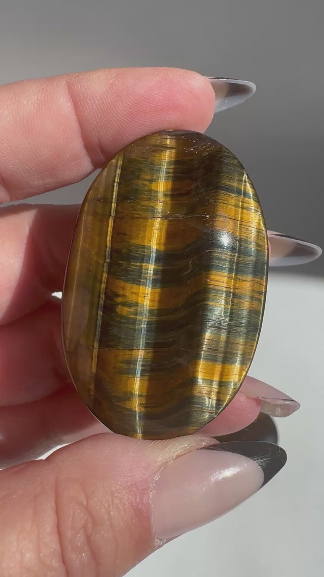 Blue Tigers Eye Palmstones | Bespoke Crystals Auckland NZ